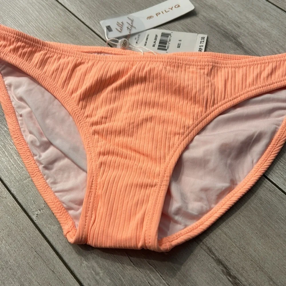 PILYQ Bellini basic full back bikini swim bottom size small